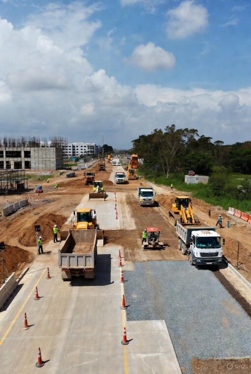 UPSIDA road construction 2025 industrial areas map