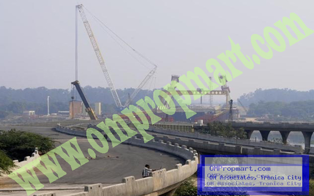 the-much-delayed-signature-bridge-over-yamuna-river-on-wazirabad-to-tronica-city-trans-delhi-signature-city-is-on-the-verge-of-completion--
